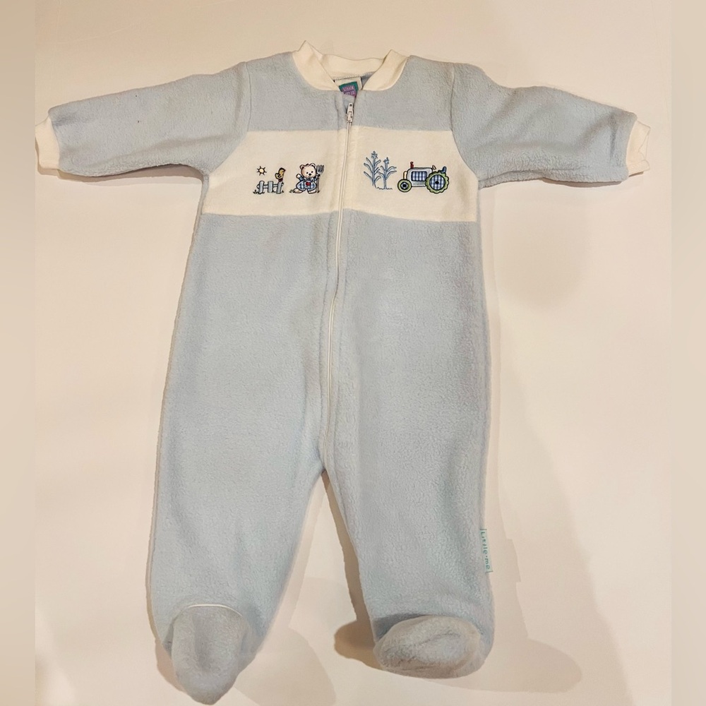Little me fleece footies